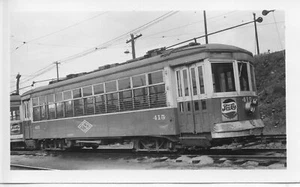 9B967 RP 1940s SCRANTON TRANSIT CO RAILWAY CAR #415 - Picture 1 of 1