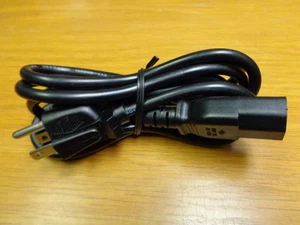 1) HOU TA 6 ft COMPUTER POWER CORD CABLE SVT 18-3 BLACK 60°C 10A 125V - Picture 1 of 1