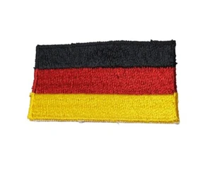 Deutschland Deutsch Deutschland gestickt schwarz, rot und gelb Flagge Aufnäher Abzeichen - Bild 1 von 3