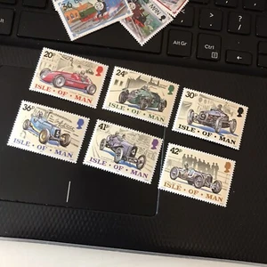 Isle of Man Stamps Mint 1995 TT 90th Ann. Motor Racing Vintage & Classic Cars - Picture 1 of 3