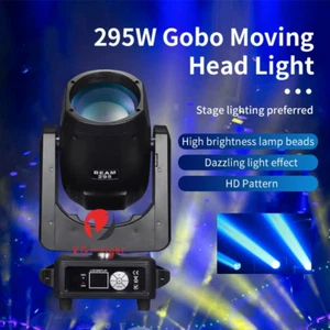 New 295W LED Moving Head Light RGBW Gobo Beam Stage DJ Disco DMX Spot Lighting - Picture 1 of 11