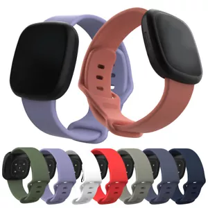 Silicone Strap Wristband Replacement Watch Band For Fitbit Versa 3/4 Sense 2 - Picture 1 of 27
