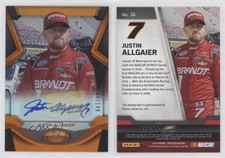 2016 Certified Certified Signatures Mirror Orange /149 Justin Allgaier #JA Auto