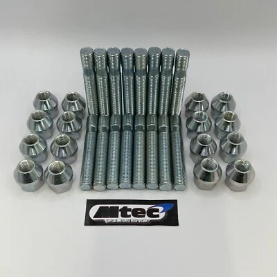 Vauxhall Nova/Astra Conversion Wheel Stud Kit inc Nuts 80mm studs (58mm Thread) - Image 1 of 2