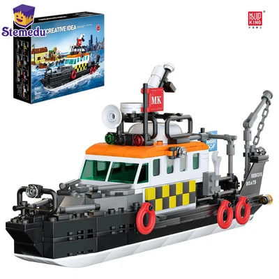 MOULD KING 10081 Multi-Function Rescue Boat Building Blocks Model Toy for Kids - Image 1 of 4