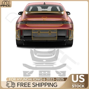 For Hyundai IONIQ 6 2023-2025 Rear Bumper Precut Paint Protection Film PPF TPU - Picture 1 of 20