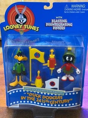 Looney Tunes DUCK DODGERS Century Marvin The Martian & Daffy Duck 1997 Playmates Foto 1 de 4