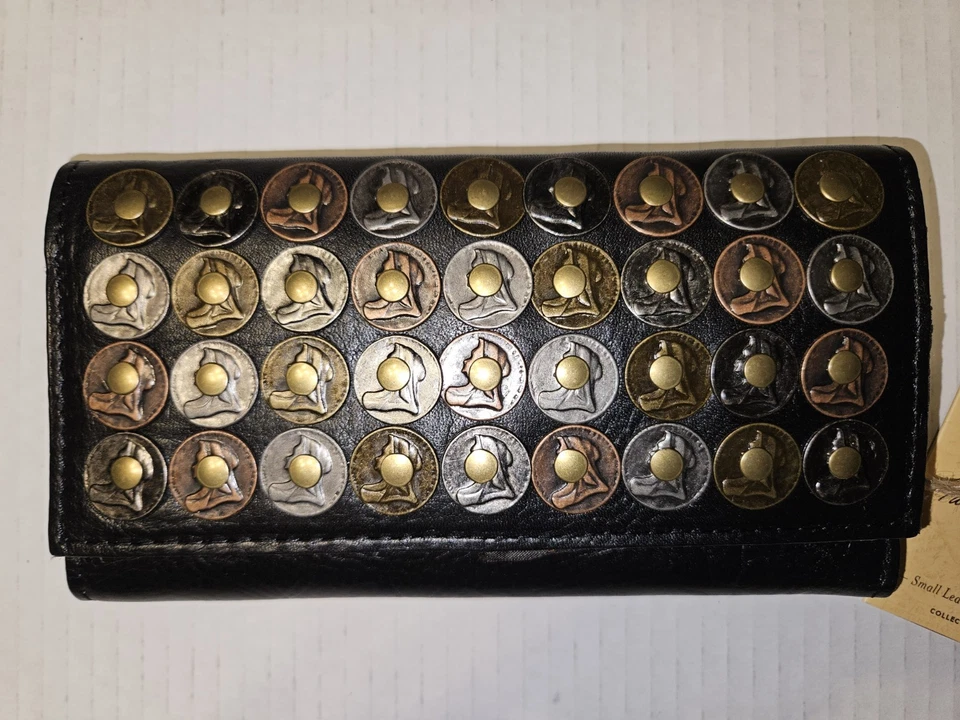 NUEVO CON ETIQUETAS PATRICIA NASH TERRESA STDCOIN Cartera Triple Negra  Foto 1 de 4