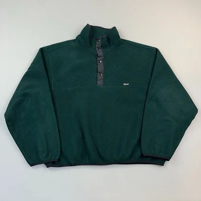 Vintage Woolrich Jacket Mens XL Green Polartec Fleece 1/4 Snap Outdoor Casual - Image 1 of 4