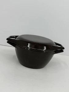 Vintage COPCO  Mocha D1 Enameled Cast Iron Dutch Oven w/ Lid - Picture 1 of 6