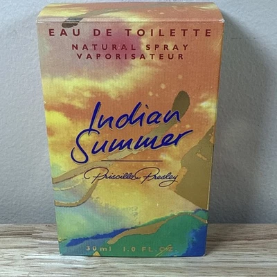 RARE Vintage New INDIAN SUMMER Priscilla Presley 1 FL Oz. EDT Spray Original Box - Image 1 of 4