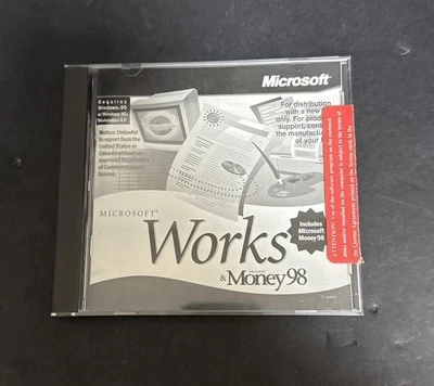 Microsoft Works And Money 1998 PC Software Unused Windows 95 NT Workstation - Image 1 of 2