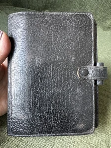 FILOFAX-4CLF 5/4 Kalbsleder schwarz Sammlerstück. 1983. W Popper. M429 - Bild 1 von 12