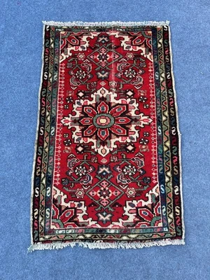 Alfombra kurda afgana colorida 2x3 - arte oriental de lana geometría floral tribal Foto 1 de 4