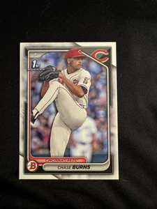Chase Burns 1st 2024 Bowman Draft Card Paper Cincinnati Reds Rookie Card - Bild 1 von 1