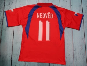 ✅Vintage Home Football Shirt Pavel Nedved #11 Fußball Trikot Czech, Boy`s Size - Bild 1 von 17