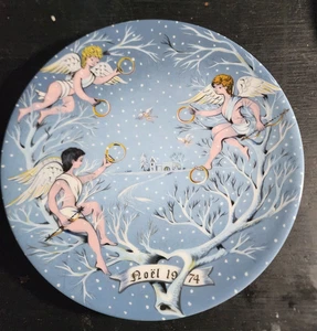 Haviland Limoges 12 Days Of Christmas 81/2" 1974 fünf Goldringe - Bild 1 von 3