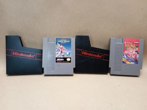 Double Dragon 1 & 2 Game Lot Nintendo NES TESTED In Good Working Condition - Picture 1 of 8