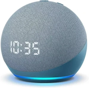 Amazon Echo Dot 4th Generation Smart Speaker With Clock Alexa Twilight Blue - Picture 1 of 8