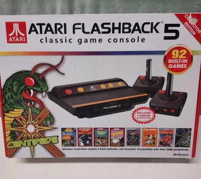 Atari Flashback 5 Classic Game Console With 2 Wireless Controllers - TESTED OK - Image 1 of 4
