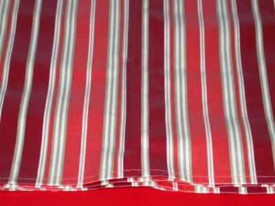 (4) Target Placemats Vinyl Coated Cotton ~ Red Stripes ~ 14" x 19" **NEW** - Image 1 of 2