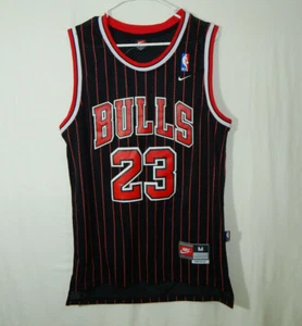 NWT Michael Jordan Chicago Bulls NBA Basketball Jersey Black Red Nike MEDIUM - Picture 1 of 5