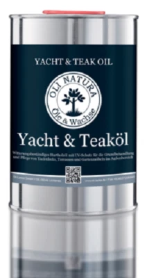 Oli Natura Yacht und Teaköl 1 Liter Gebinde Farbe natur mit UV Schutz