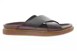 Clarks Mens Trace Cross Sandal, 26141969, Mahogany Leather, Size 10.5M, NIB - Picture 1 of 8
