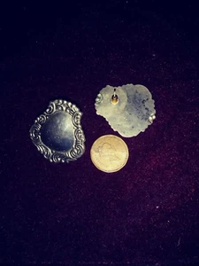 Vintage silver pierce earrings - Picture 1 of 1
