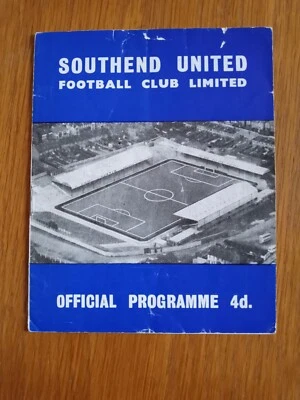 Southend United v Brentford. 20th January, 1962. Third Division. - Image 1 of 3