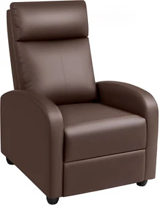Recliner Chair Modern PU Leather Reclining Chair Ergonomic Adjustable Recliner f - Picture 1 of 7