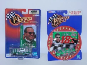 Winner’s Circle #18 Bobby Labonte w/License Plate & #33 Ken Schrader w/Card 1/64 - Picture 1 of 4