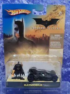 Hot Wheels Batman Begins Batmobile with figure MOC 2005 - Picture 1 of 3