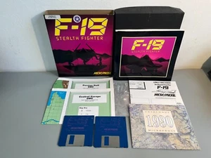 F-19 Stealth Fighter Commodore Amiga Spiel - Big Box OVP Diskette Manuals rar - Bild 1 von 24