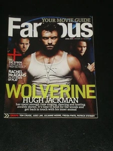 FAMOUS magazine 2009, Hugh Jackman, Wolverine, Rachel McAdams, Zac Efron - Picture 1 of 1