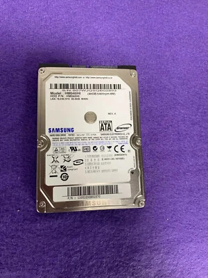 OEM Samsung HM040HI 40GB 5400rpm 8m SATA Laptop HDD Hard Drive - Image 1 of 4