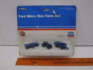 Ertl Ford #874 Mico Size Farm Set Die Cast Metal 1990 In Box. - Picture 1 of 13