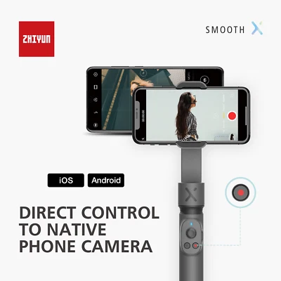 ZHIYUN Smooth X KIT Gimbal Stabilizer Handheld for iPhone Android -Renoviert - Bild 1 von 4