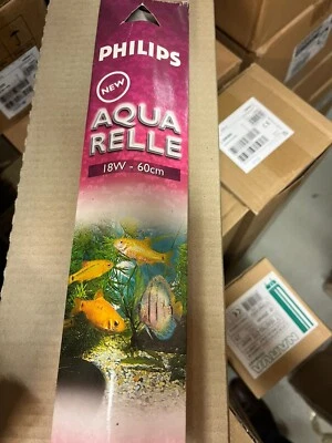 PHILIPS TL-D 18W AQUA RELLE 60Cm Fluorescent Lamp Lamp T8 Aquarium Lighting - Image 1 of 3
