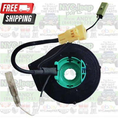 2000 吉普 TJ 牧马人时钟弹簧带十字形控制方向盘 56047105AC — 第 1/4 张图片