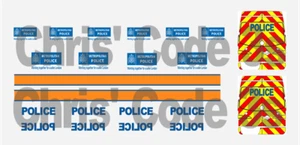 Code 3 Police Adhesive Vinyl Decals suit 1/43 1/50 - Met Police - Sprinter - Picture 1 of 1