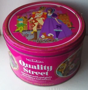 Vintage Rowntree Mackintosh's Quality Street Tin 2.5kg 5.5lb 1970s/80s Christmas - Picture 1 of 5