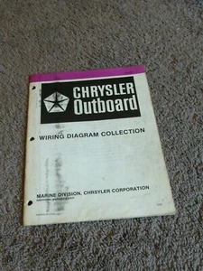 1966-1983 Chrysler Outboard 6-150 HP Wiring Diagram Manual OB3902 DEALER OEM - Picture 1 of 4