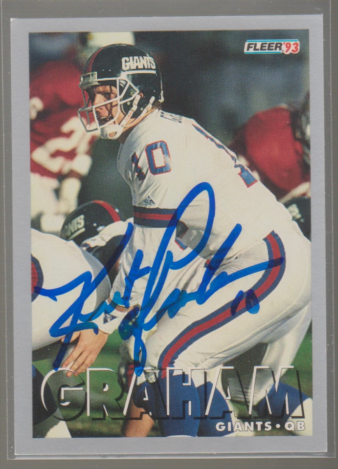 Autographed 1993 Fleer Kent Graham - Giants - Image 1 of 1