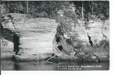 CF-356 WI, Lower Dells, Pulpit Rock Baby Grand Piano Real Photo Postcard RPPC