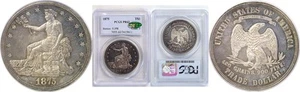 1875 T$1 Trade Dollar Proof PCGS PR-62 CAC - Picture 1 of 3