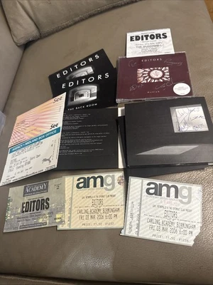 CD EDITORS - MUNICH   & the back room Fully signed. & tickets - Image 1 of 4
