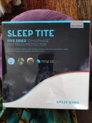 Protector de colchón Sleep Tite Omniphase Tencil Split King bolsillo profundo lujo  Foto 1 de 4