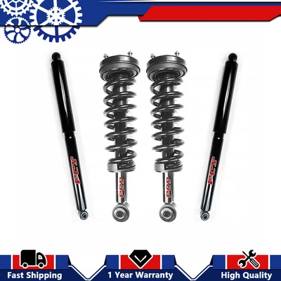 Juego completo de 4 piezas de amortiguador delantero y trasero FCS para Ford F-150 2004-2008 Foto 1 de 4