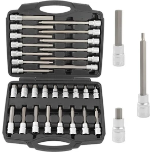 TECPO INNENSECHSKANT STECKSCHLÜSSEL SATZ 1/2 SECHSKANT NÜSSE FÜR INBUS SCHRAUBEN - Bild 1 von 9